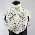 Miniatyrbilde 4 av 5: Dame falsk krage Avtakbar halv sløyfe skjorte Business Wear In White background