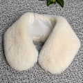 Miniatyrbilde 1 av 5: Dame falsk krage Avtakbar halvtykk Imitert Otter Beige