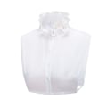 Miniatyrbilde 1 av 5: Dame falsk krage Avtakbar halv All-Match Blondebluse St S White