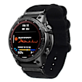 Miniatyrbillede 1 af 5: Sort Sort Nylon Urrem kompatibel med Garmin Fenix 7