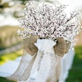 Miniatyrbillede 5 af 5: Fong 6 Bundter Brudeslør Kunstige Blomster Bulk Falske Gypsophila Buketter Blå Real Touch Silke Blomsterarrangementer White