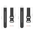 Miniatyrbillede 5 af 5: Sort Sort kompatibel med Garmin Venu silikone urrem 22mm