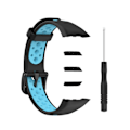 Miniatyrbillede 1 af 5: Sort Blå Sort Blå kompatibel med Huawei Band 6 / Honor Band 6 Tofarvet Silikonerem