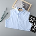 Miniatyrbilde 3 av 4: Dame falsk krage Avtakbar halv Plus Size Avtakbar Detac White collar size 37