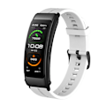 Pikkukuva 5 / 5: Valkoinen Valkoinen yhteensopiva Huawei Talkband B6 silikoni kellonrannekkeen kanssa