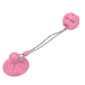 Miniatyrbild 2 av 5: Sugpropp Hundleksak Tuggleksak Molar Sfärisk Läcker Sucker Bell Hundrep Leksaksboll för Hundar, Rosa