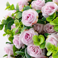 Miniatyrbillede 4 af 5: Kunstige Blomster Falsk Silke Rose Til Dekoration 33 Hoveder Blomstrende Faux Blomsterbuket Med Stilk Til DIY Vase Ho