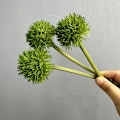 Miniatyrbild 1 av 5: Maskros Plast Trädgård Taggig Boll Ping Pong Chrysanthemum Heminredning Green dandelions 3 pieces/bundle