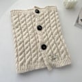 Miniatyrbilde 5 av 5: Dame falsk krage Avtakbar halv Vinter Koreansk stil All-Ma Apricot 34cm