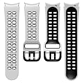 Miniatyrbillede 5 af 5: Sort Blå Sort Blå Silikone Urrem kompatibel med Samsung Galaxy Watch 4 44mm
