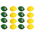 Miniatyrbillede 1 af 4: 16 stk. Kunstige Falske Citroner Lime Frugt Til Vasefyld Hjem Køkken Fest Dekoration, Gul An