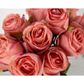 Miniatyrbillede 4 af 5: 10 stk. Kunstige Silke Roser Falske Blomster Buket Lange Stængler til Bryllup Hjemmefest Dekoration (Beige) Rose Red