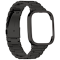 Miniatyrbillede 4 af 5: Sort Sort 2-i-1 rem kompatibel med Xiaomi Redmi Watch 3 / Mi Watch Lite 3