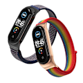 Miniatyrbilde 3 av 4: Ming Huang Ming Huang kompatibel med Xiaomi Mi Band 6 / 5 / 4 / 3 Nylon Klokkereim