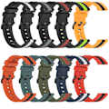 Miniatyrbillede 5 af 5: Grøn Sort Grøn Sort Silikone Urrem kompatibel med Xiaomi Mi Watch S1 Active
