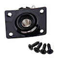 Miniatyrbilde 1 av 5: Sort Firkantet Gitar Bass Utgang Jack Plate 1/4'' for Elektrisk Gitar