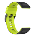 Miniatyrbillede 4 af 5: Sort Limegrøn Sort Limegrøn Silikone Urrem kompatibel med Garmin Fenix 7