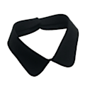 Miniatyrbilde 1 av 5: Dame falsk krage Avtakbar halv Allsidig Avtakbar Pe Black pointed collar