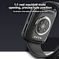 Miniatyrbillede 5 af 5: Kompatibel med Oppo Watch 41mm TPU-etui, Farve: sort+hvidt selvlysende grøn