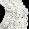Miniatyrbillede 4 af 4: Dame falsk krave Aftagelig halv Tre-lags syning DIY White (collar)