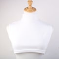 Miniatyrbilde 1 av 5: Dame falsk krage Avtakbar halv Half Turtleneck Menn All-Ma White Fleece-lined