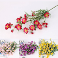 Miniatyrbilde 4 av 5: 1 stk. Kunstig liten prestekrage falsk blomst blader hjem bryllup kaffebar dekor Pink