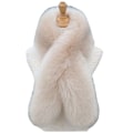 Miniatyrbilde 1 av 4: Dame falsk krage Avtakbar halv pels Vinter Varm Tykk Smoky gray scarf