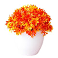 Miniatyrbillede 1 af 5: Halv Jasmin Bonsai Simulation Potteplante Boligindretning Kreative Ornamenter Orange
