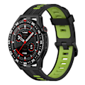 Miniatyrbillede 1 af 5: Sort Grøn Sort Grøn Vertikal Silikone Urrem kompatibel med Garmin Venu 2