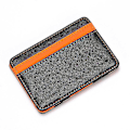 Pikkukuva 1 / 5: Erittäin Ohut PU-nahkainen Naisten Miesten Taikalompakko Mini Pieni Kolikkokukkaro Kannettava Lyhyt Business Luottokorttikotelo Clutch-laukku Orange