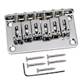 Miniatyrbilde 2 av 5: 6 Strengers Gitar Rulle Saddle Bridge Tailpiece for Elektrisk Gitar Sølv