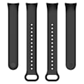 Pikkukuva 5 / 5: Musta silikonitulppakellon ranneke, yhteensopiva Xiaomi Mi Band 8:n kanssa