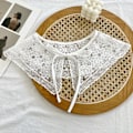 Miniatyrbilde 1 av 5: Dame falsk krage Avtakbar halv Avtakbar 'S Allsidig Four-leaf lace-White