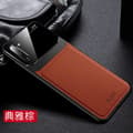 Fodral för iPhone 13 Mini Elegant Brun Pebbled ögonskydd lädermönster