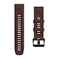 Miniatyrbilde 2 av 5: Mørkebrun Mørkebrun Silikonklokkereim kompatibel med Garmin Fenix 7x / 6x / 5x 26mm