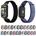 Pikkukuva 5 / 5: Viininpunainen PC-kotelo + Nylon Loop -ranneke, yhteensopiva Xiaomi Mi Band 7 Pron kanssa