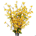 Miniatyrbild 4 av 5: 60cm 7-grenad vinterjasmin simulerad blomma simulerad växt falsk blomma sidenblomma vardagsrum bröllop blomsterarrangemang yellow