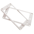 Miniatyrbilde 1 av 5: 4x Flate Gitar Humbucker Pickup Monteringsringer for Elektrisk Gitar Deler Hvit