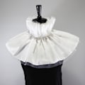 Miniatyrbilde 1 av 4: Dame falsk krage Klovn Mesh Svane Krage Ralph Krage Retro White