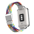 Miniatyrbillede 3 af 4: Regnbue Flettet Nylon Spænde Urrem kompatibel med Xiaomi Mi Band 7 Pro