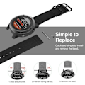 Miniatyrbilde 5 av 5: Sort Sort kompatibel med Garmin Fenix 5 22mm Tre-rings Nylon Klokkereim