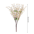 Miniatyrbild 5 av 5: 60cm 7-grenad vinterjasmin simulerad blomma simulerad växt falsk blomma sidenblomma vardagsrum bröllop blomsterarrangemang yellow