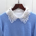 Pikkukuva 3 / 5: Naisten tekoviulus irrotettava puoli irrotettava kaikkiin sopiva Sh Hollow stand collar [white]]