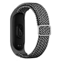Miniatyrbilde 1 av 5: Grå Grå kompatibel med Xiaomi Mi Band 6 / 5 / 4 Nylonflettet Klokkereim
