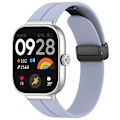 Miniatyrbillede 1 af 4: Lyseblå Lyseblå Magnetisk Spænde Silikonerem kompatibel med Redmi Watch 4
