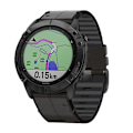 Miniatyrbillede 3 af 5: Sort Sort kompatibel med Garmin Fenix 6x Silikone + Læder Urrem