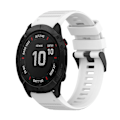 Miniatyrbild 1 av 5: Vit Vit Silikon Armbandsrem kompatibel med Garmin Fenix 6x Sapphire
