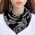 Miniatyrbilde 4 av 4: Dame falsk krage Avtakbar halv Silkeskjerf Klimaanlegg [One pack] add flowers on the neck