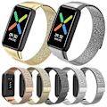 Miniatyrbild 4 av 4: Grå Grå Milan Magnetiskt Klockarmband kompatibelt med Oppo Watch Free Nfc
