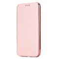 Fodral för iPhone 14 rosa Flip Ultratunt Plånbok med Korthållare